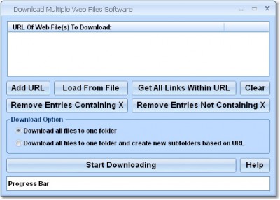 Download Multiple Web Files Software 7.0 screenshot
