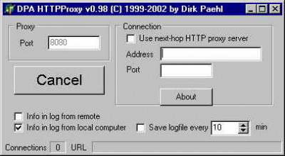DPA HTTPPROXY 0.993 screenshot