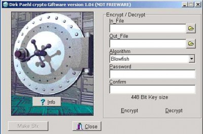 DPCRYPT 1.05 screenshot