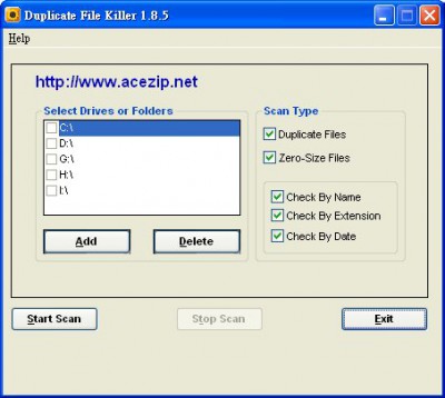 Duplicate File Killer 1.8.5 screenshot