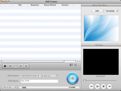 DVD Creator for Mac 3.0.27.010 screenshot