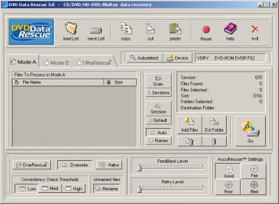 DVD Data Rescue 5.2 screenshot