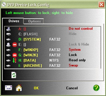 DVD Device Lock 3.03 screenshot