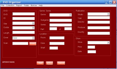 DVD Organizer 2.0a screenshot