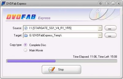 DVDFab HD Decrypter v4.1.0.2 screenshot