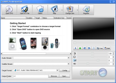 DVDPe Pro 2.3 screenshot