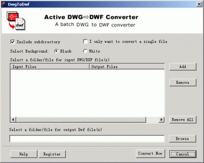 DWG DWF Converter AutoDWG 2.49 screenshot