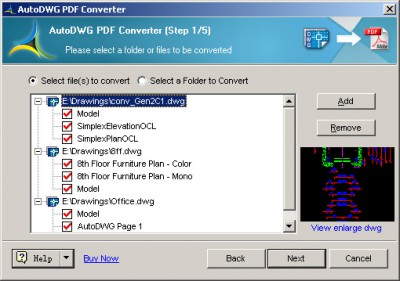 DXF to PDF Converter 3.18 screenshot