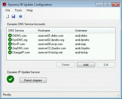 Dynamic IP Update Service 2.6 screenshot