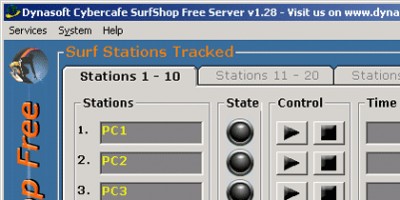 Dynasoft Cybercafe SurfShop Free 1.28 screenshot