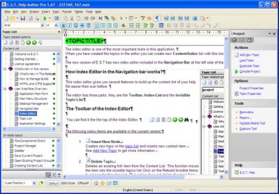 E.S.T. Help Author Pro 1.80 screenshot