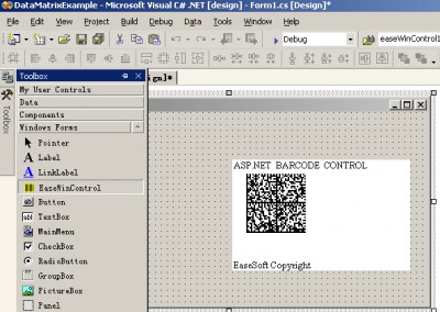 EaseSoft DataMatrix Barcode .NET Control 3.5.0 screenshot
