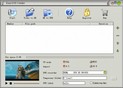 Easy DVD Creator 2.5.11 screenshot