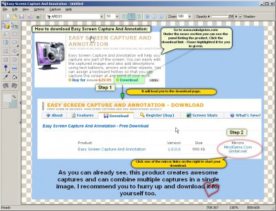 Easy Screen Capture And Annotation 2.5.0.0 screenshot
