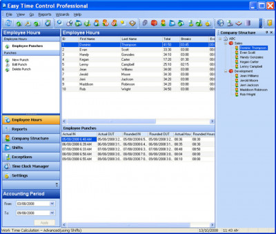 Easy Time Control Professional 5.6.158 screenshot
