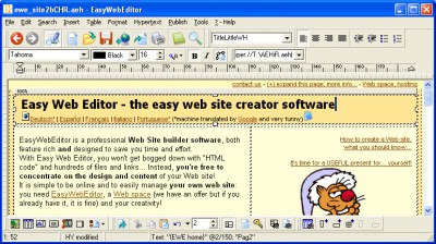 Easy Web Editor Français - créer un site Web 2010.26.24 screenshot