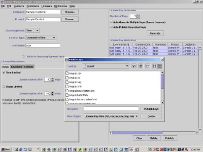 EasyLicenser License Manager 2.5.11 screenshot