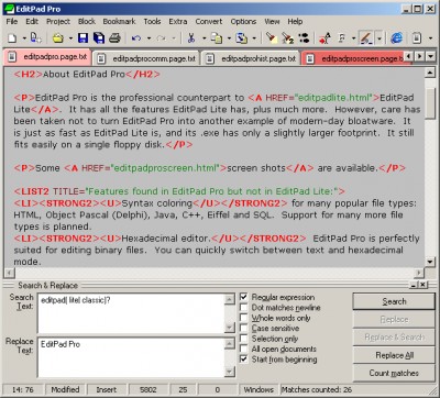 EditPad Pro BR 5.4.6 screenshot