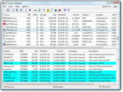 EF Process Manager 22.03 screenshot