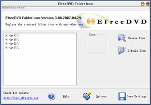 EfreeDVD Folder Icon 3.10 screenshot