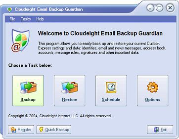 Email Guardian for Outlook Express 1.1 screenshot