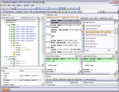 EMS DB Comparer 2007 for Oracle 3.0 screenshot