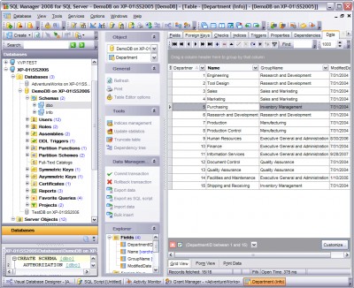 EMS SQL Manager 2008 for SQL Server 3.1 screenshot