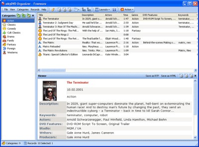 eMyDVD Organizer 1.06 screenshot