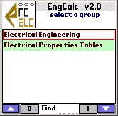 EngCalc(Elect)- Palm Calculator 2.0 screenshot