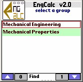 EngCalc(Mech)- Palm Calculator 2.0 screenshot