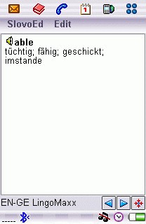 English-German Gold Dictionary for UIQ 2.0 screenshot