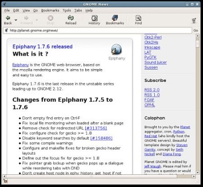 Epiphany 2.17.3 screenshot