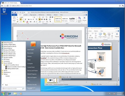 Ericom AccessNow 2.0 screenshot