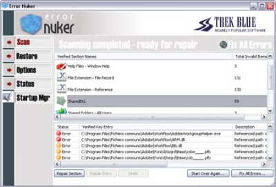 Error Nuker - FREE DL 2007.05 screenshot