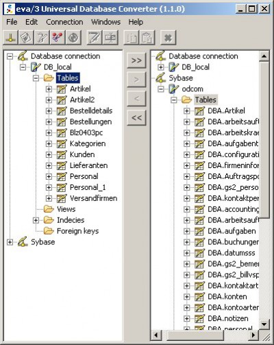 eva/3 Universal Database Converter (UDC) 1.2 screenshot