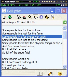 EvilLyrics 0.1.91 screenshot