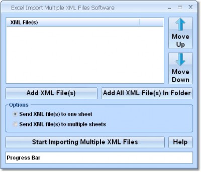 Excel Import Multiple XML Files Software 7.0 screenshot