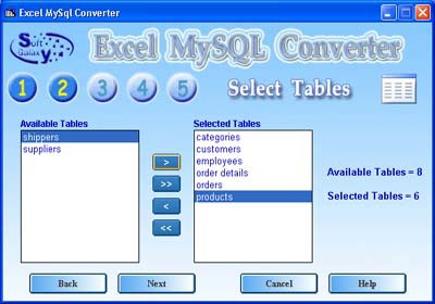 Excel-Mysql converter 3.0 screenshot