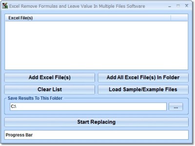 Excel Remove Formulas and Leave Value In Multiple 7.0 screenshot
