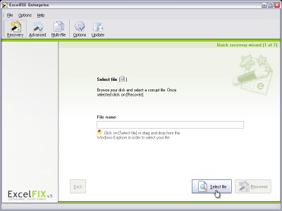 ExcelFIX Excel File Recovery 5.60 screenshot