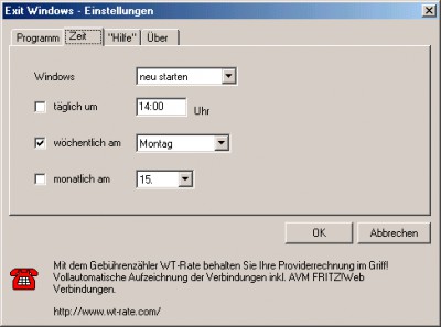 Exit Windows 1.50 screenshot