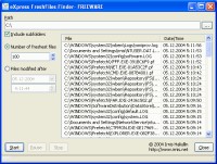eXpress FreshFiles Finder 1.1.0 screenshot