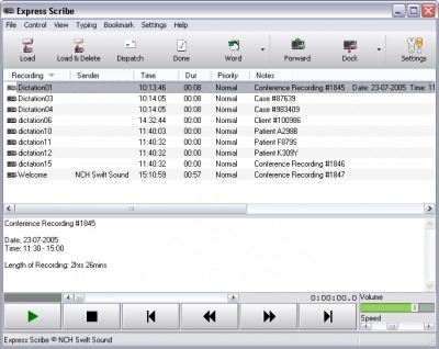 Express Scribe Transcription Player for Mac 4.02 screenshot