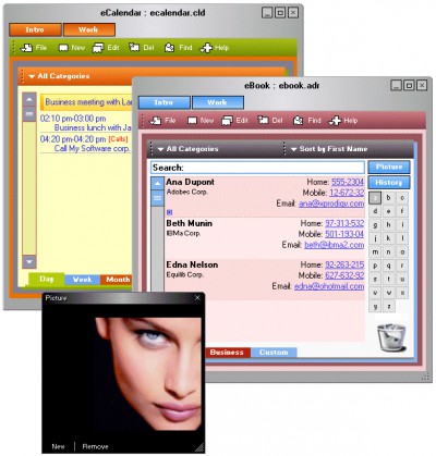 eXpress sticky organizer 2.0 screenshot