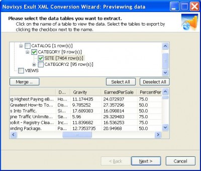 Exult XML Conversion Wizard 2.5 screenshot