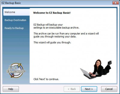 EZ Backup IncrediMail Basic 6.23 screenshot