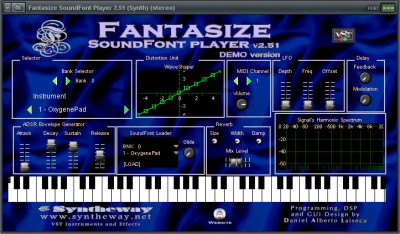 Fantasize Soundfont Player VSTi 2.51 screenshot