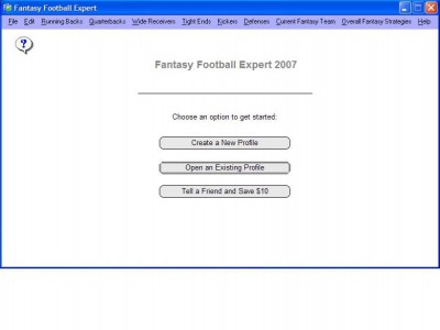 Fantasy Football Expert 2007 1.7 screenshot