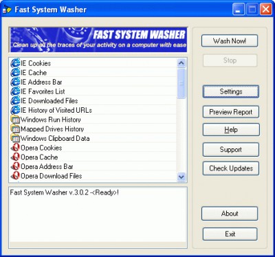 Fast System Washer 3.1.3 screenshot