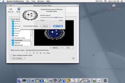 Federation Screen Saver 2.0 screenshot